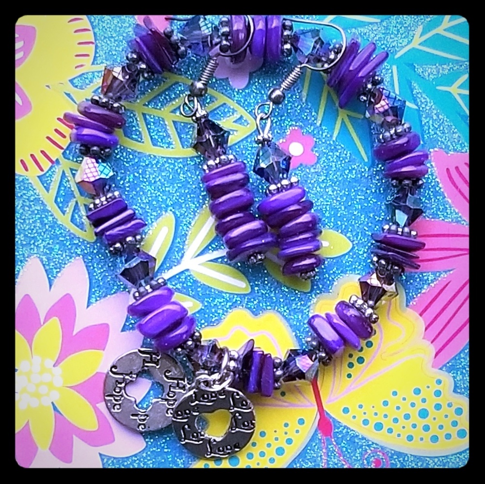 Hope and love bracelet set